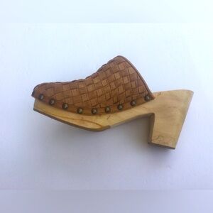 Brown free people clogs woman size 36